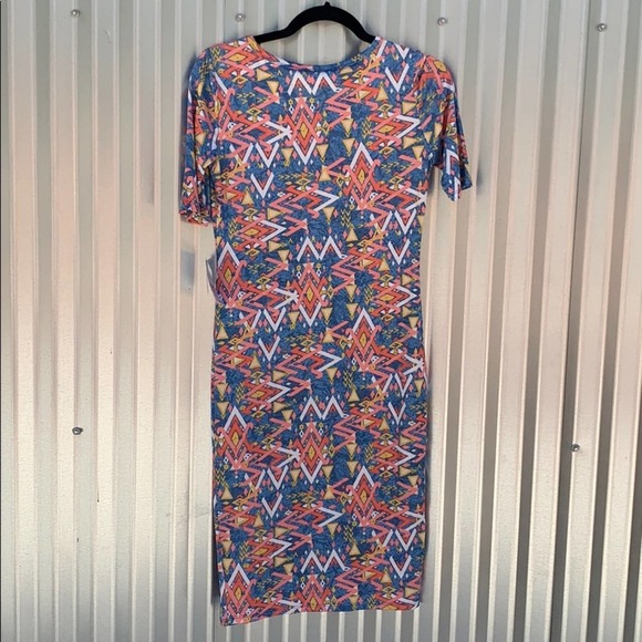 NWT Lularoe Julia Blue Print Dress XS - Picture 7 of 7